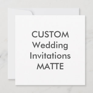 120lb MATTE 5,25" convites quadrados do casamento