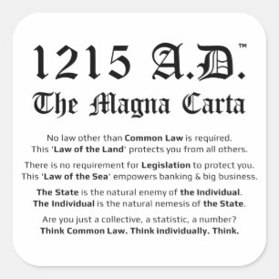 1215 A.D.™ Os Adesivos de Lei Comum da Magna Car