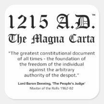1215 A.D.™ Os Autocolantes de Cotação Magna Carta