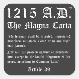 1215 A.D.™ Os Autocolantes do Artigo 39 da Carta M
