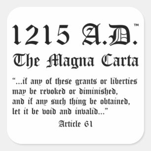1215 A.D.™ Os Autocolantes do Artigo 61 da Carta