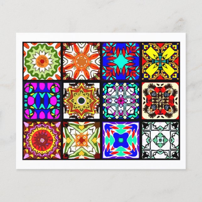 12 Azulejos De Saco De Chá Diferentes - Dobragem D (Frente)