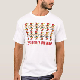 12 bateristas que rufam t-shirt