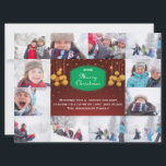 12 cartão do Feliz Natal Collage-6x8Christmas da<br><div class="desc">Colagem de 12 Felizes Natais das fotos - cartão de Natal</div>