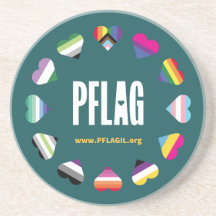 12 Círculo cardíaco Porta copos de arenito PFLAG