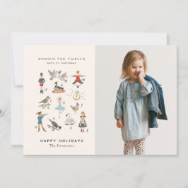 12 dias de Cartões de foto de Natal