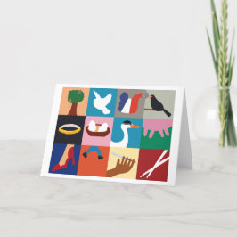 12 dias de Cartões de natal de Natal