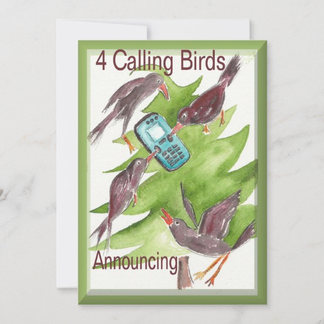 12 dias de convite de Natal (Frente)