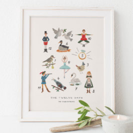 12 dias de Impressão de Arte de Natal