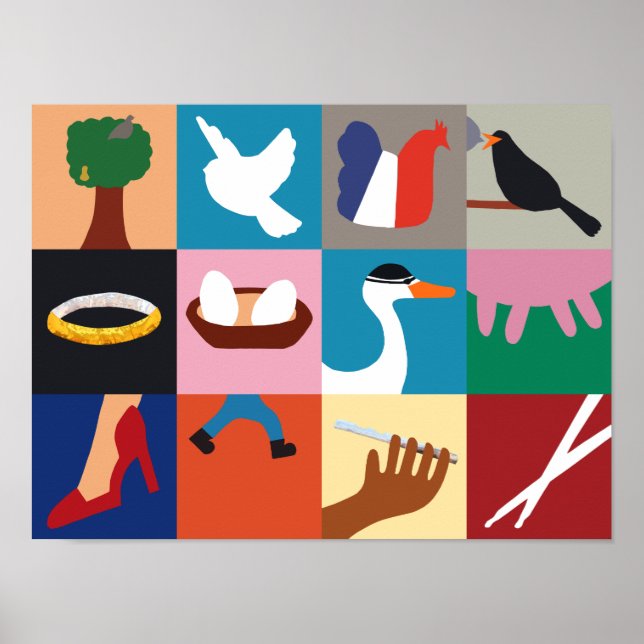 12 dias de Poster de Natal (Frente)