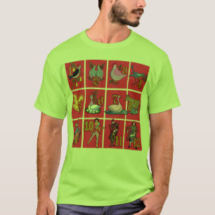 12 dias de t-shirt do Natal, roupa, presentes