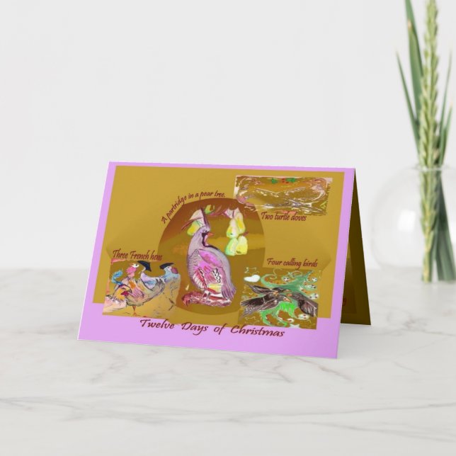 12 dias do cartão do Natal (Frente)