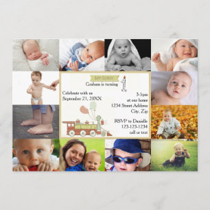 12 Fotos Aniversário Vermelho - Convite de Anivers