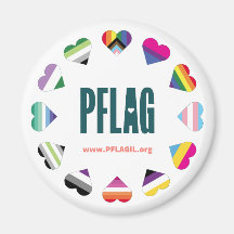 12 Íman PFLAG no círculo do coração