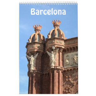 12 meses Barcelona, calendário de fotos de Espanh