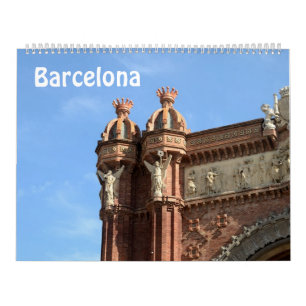 12 meses Barcelona, calendário de fotos de Espanh