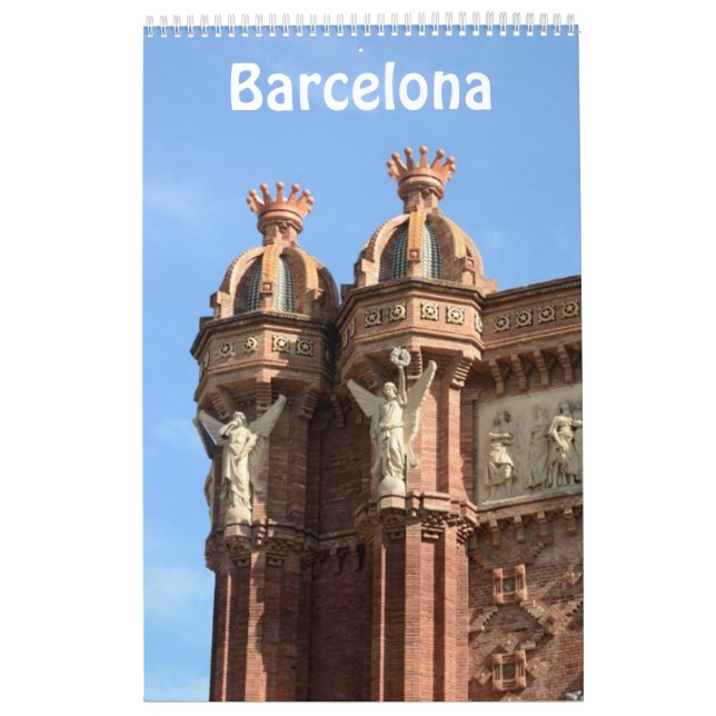 12 meses Barcelona, calendário de fotos de Espanha (Capa)