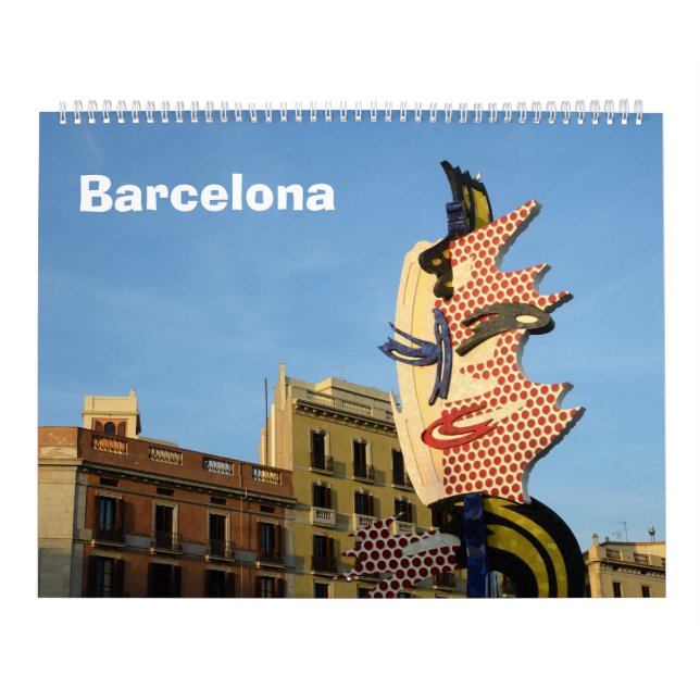 12 meses Barcelona, Calendário de Muro de Espanha (Capa)