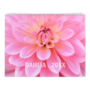 12 meses Belo Calendário Fotográfico Dahlia