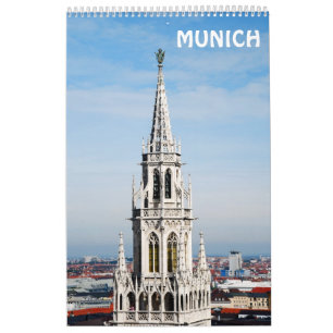 12 meses Calendário de Muro de Munique