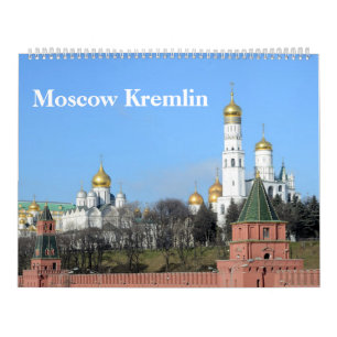 12 meses Calendário do Kremlin em Moscou