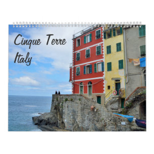 12 meses Cinque Terre, Itália Calendário Fotográfi