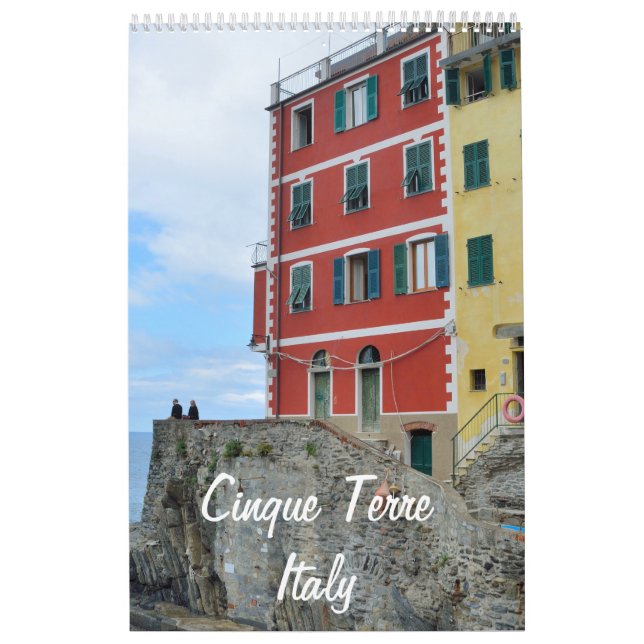 12 meses Cinque Terre, Itália Calendário Fotográfi (Capa)