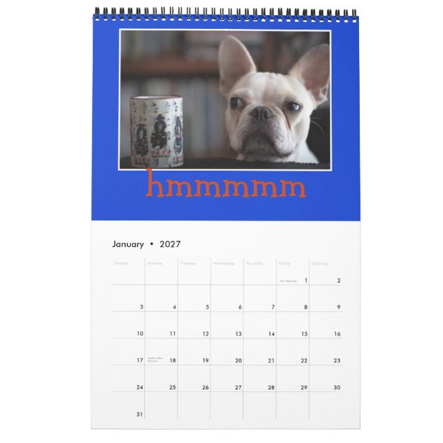 12 meses de Mr. K, Adorável Calendário Francês!! (Jan 2027)