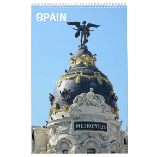 12 meses Em torno do calendário do muro de Madrid