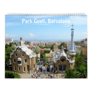 12 meses Park Guell, Calendário Fotográfico de B