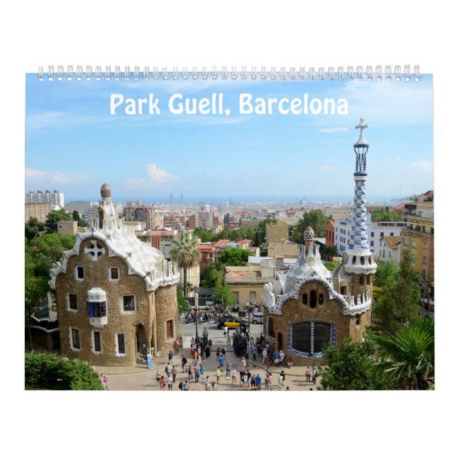 12 meses Park Guell, Calendário Fotográfico de Bar (Capa)