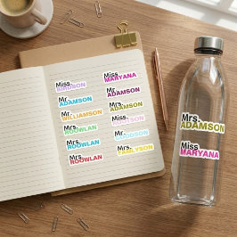 (12 Unidades Coloridas) Adesivos Personalizados co