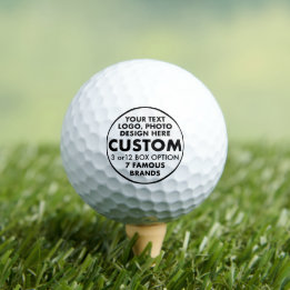 12 x Bolas de Golf Personalizadas de Valor de Orça