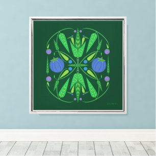 12x12 Guardião da Canvas Blueberry Giclée