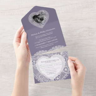 13º aniversário de casamento de renda sem envelope
