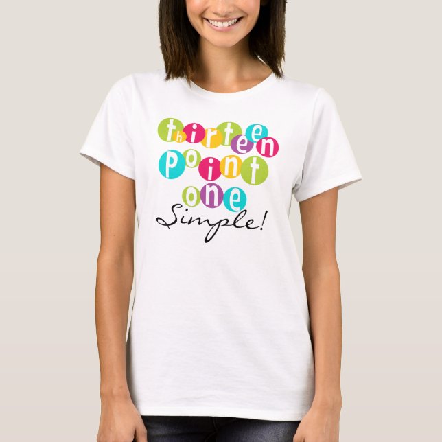 13.1 T-shirts simples (Frente)