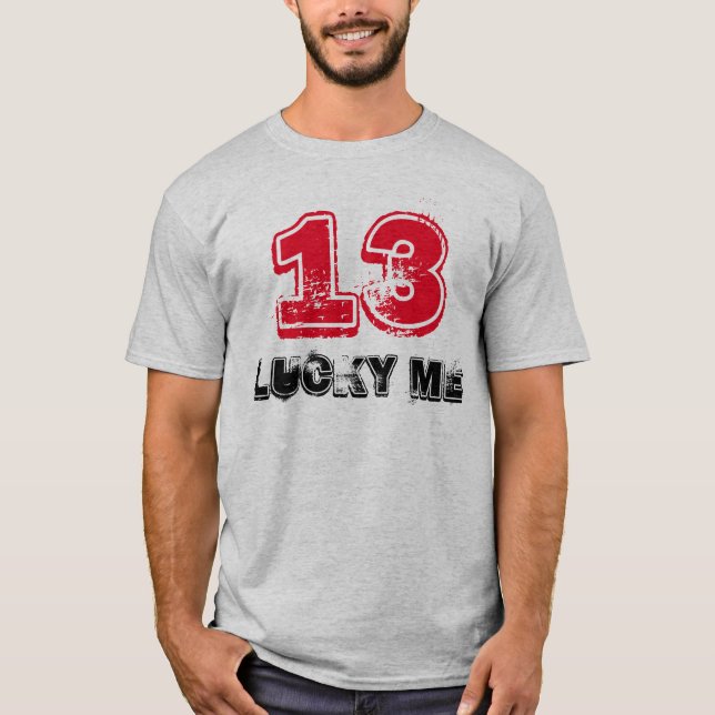 "13 afortunados mim" t-shirt (Frente)