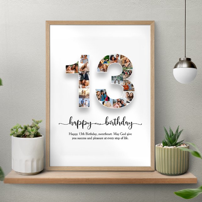 13 Birthday Photo Collage Poster (Criador carregado)