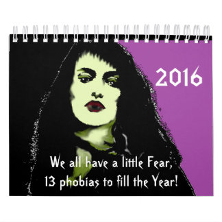 13 Fobias para preencher o calendário do ano