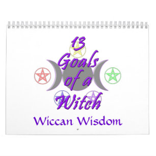 13 objetivos & calendário da sabedoria de Wiccan