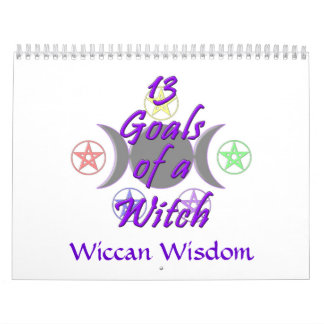 13 objetivos & calendário da sabedoria de Wiccan