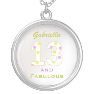 13a colar personalizada do aniversário