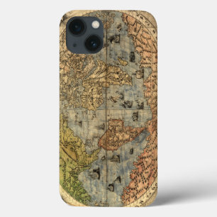 1565 Mapa Antigo do Mundo de Forlani Cartografia V