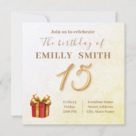 15 Convite de Aniversário