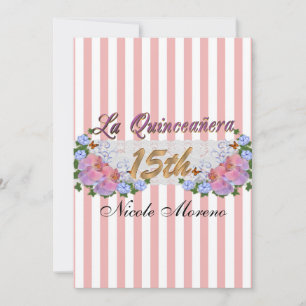 15 convite de aniversário de Quinceanera