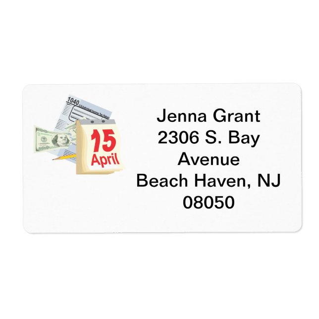 15 de abril - etiqueta (Frente)