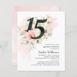 15 de Orçamento Aniversário da Quinceanera Floral