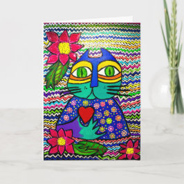 15 - Kisa o gato Cartão de Saudação