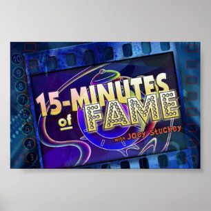 15-Minutes do poster do logotipo da fama