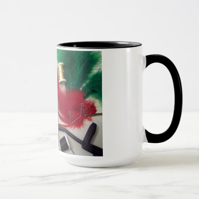 15 onças. caneca da campainha que caracteriza a (Direita)
